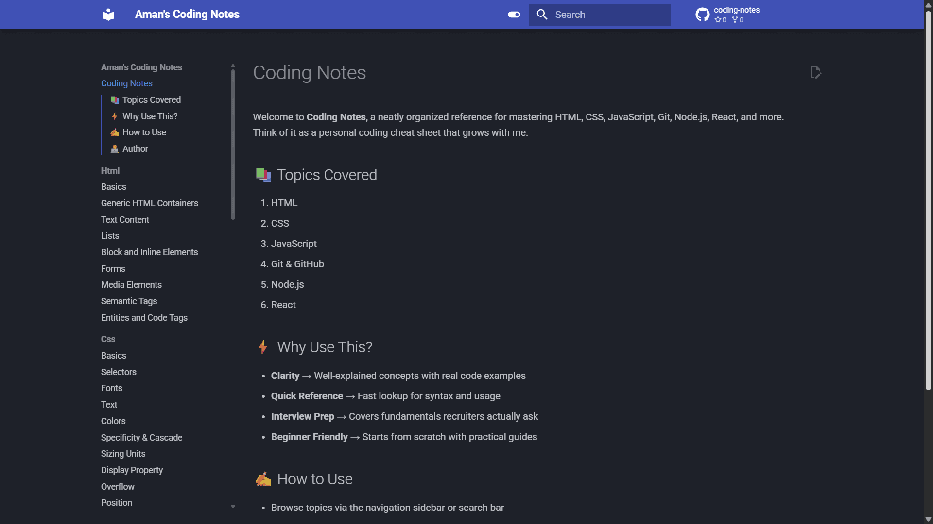 Coding Notes Preview